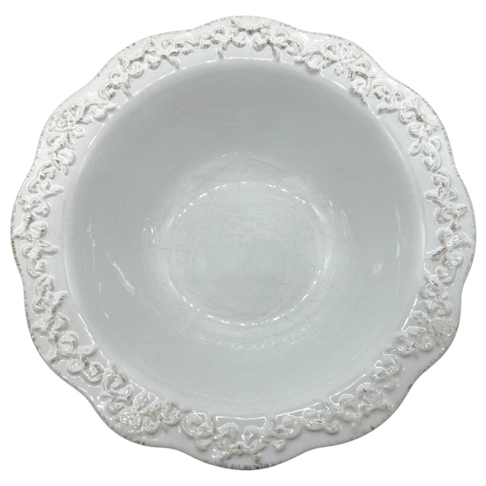 Simply Shabby Chic Chateau Deep Cereal Soup Bowl White